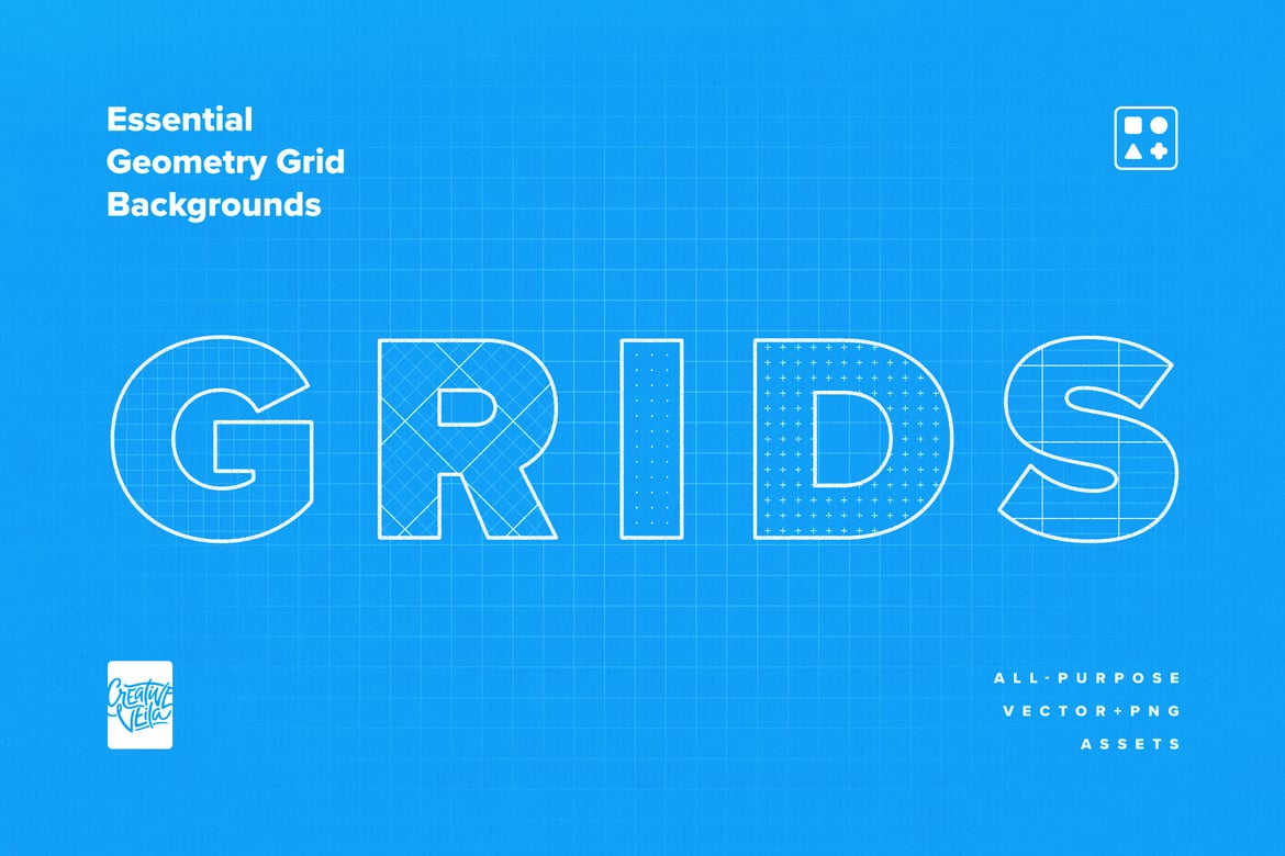 Essential Geometry Grid Backgrounds（998403）-技能树